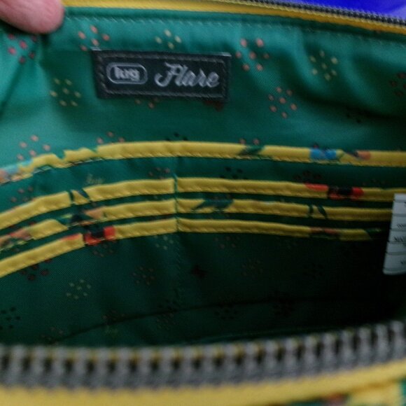 New LUG FLARE Yellow Bouquet RFID Crossbody Purse Bag Handbag NWOT Floral - Picture 3 of 13